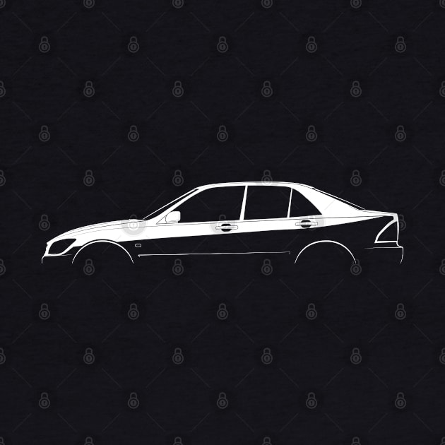 Lexus IS 200 (XE10) Silhouette by Car-Silhouettes